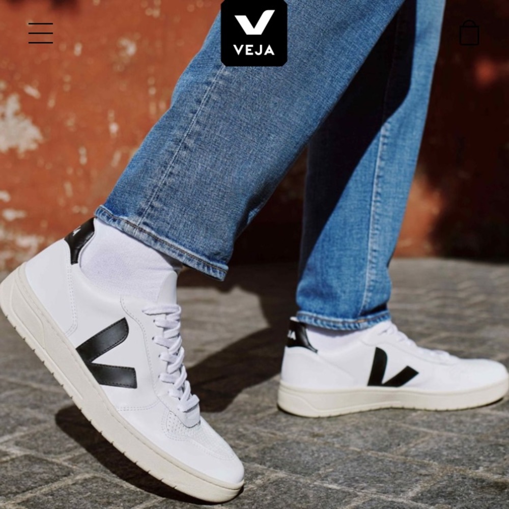 Veja V-10 Leather Sneakers